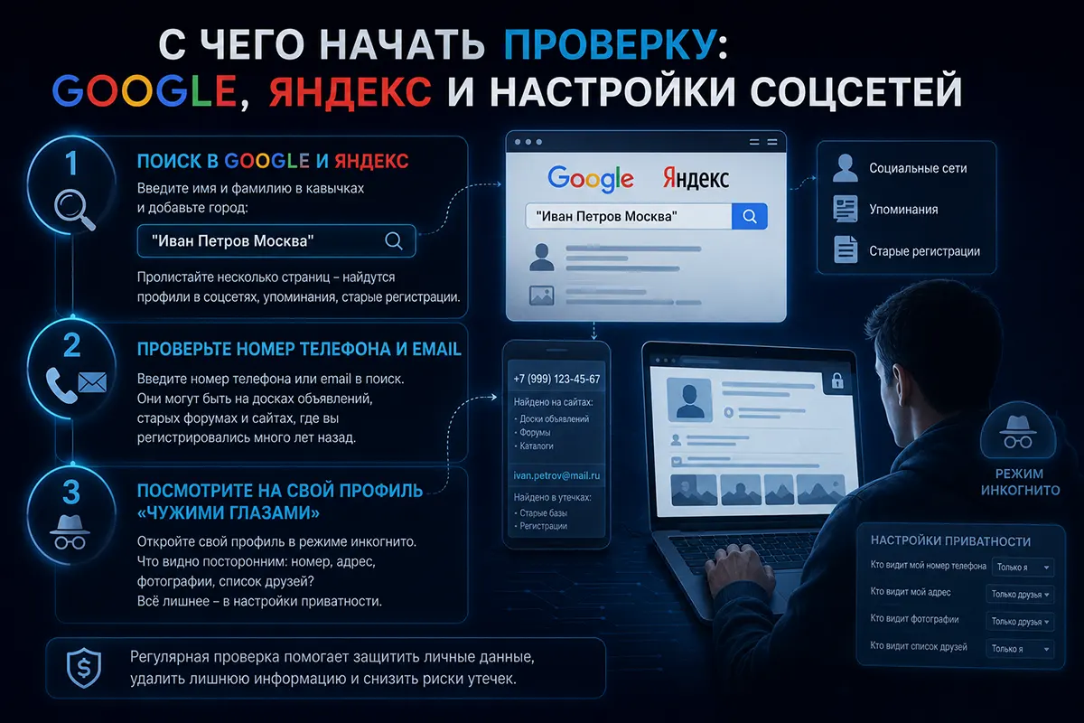 С чего начать проверку